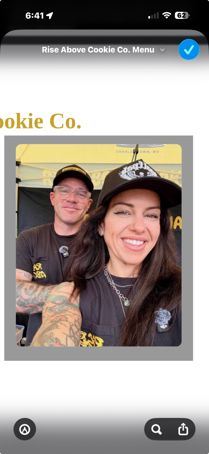 Jourdan and Vincent, the founders of Rise Above Cookie Co.